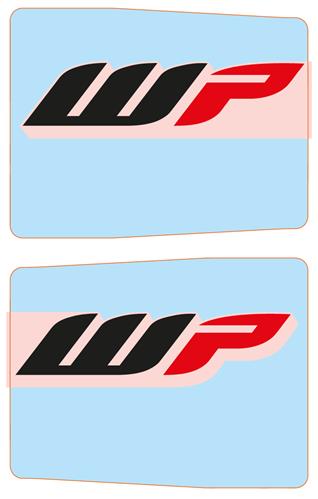 Fork protector sticker set clear WP