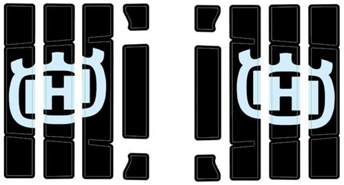 Radiator protection grill sticker kit